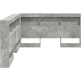 Skladišno uzglavlje Beton siva 135 cm Konstruirano drvo | shoptok.hr