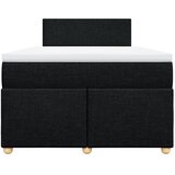  Krevet s oprugama i madracem crni 120 x 200cm od tkanine | shoptok.hr