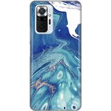  Maska za telefon Silikonska Print za Xiaomi Redmi Note 10 Pro/10 Pro Max Blue Marble | Eponuda.com