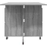  Jedilna miza 2 pcs 140 x 80 x 77 cm Inženirski les Siva Sonoma, (5000268715) | Shoptok.si