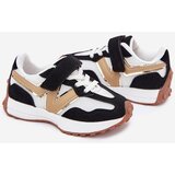 Boto Children's Velcro Sneakers Black and White Tezzu | shoptok.hr
