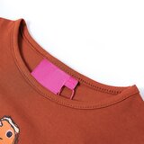 Dječja majica s dugim rukavima boja konjaka 116 | shoptok.hr
