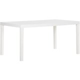 The Living Store Vrtna miza 150x90x72 cm PP bela - Vrtna Miza, (21476439) Cene