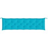  Jastuci za vrtnu klupu 2 kom tirkizni 200x50x7 cm od tkanine | shoptok.hr