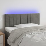  LED uzglavlje svjetlosivo 100x5x78/88 cm baršunasto | shoptok.hr