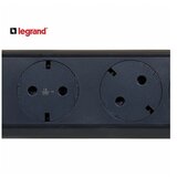 Legrand 694528 PRODUZNI BLOK 3X2P+E 1.5M (CRNA/T.SIVA) | Eponuda.com