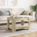  Stolić za kavu LED boja hrasta 73x53x45 cm konstruirano drvo | shoptok.hr