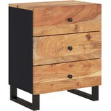  Noćni ormarić 50x33x62 masivno drvo bagrema i konstruirano drvo | shoptok.hr