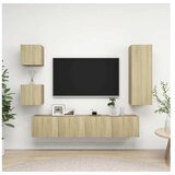  5-dijelni set TV ormarića boja hrasta sonome od iverice | shoptok.hr
