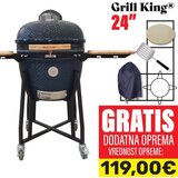 Grill King 24 keramični kamado žar s smokerjem in opremo, 61 cm | Shoptok.si
