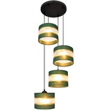  Luster na sajli HELEN 4xE27/15W/230V zelena/zlatna | Eponuda.com
