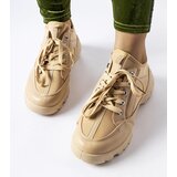 Gemre Dark beige sneakers with a flexible upper Abal | Shoptok.si