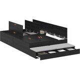  Krevet s ladicama Crni hrast 120 cm Konstruirano drvo | shoptok.hr