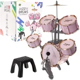 Velik set bobnov Jazz - roza