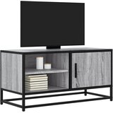 Maison Chic TV omarica - TV enota - Televizijska omarica siva sonoma 80x34,5x40 cm inženirski les in kovina, (21699384) | Shoptok.si