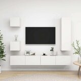  5-dijelni set TV ormarića bijeli od iverice Cijene
