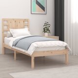 Maison Chic Posteljni okvir - Enojna postelja - Postelja za odrasle brez vzmetnice 90x200 cm trdna borovina-J6775, (21770018) | Shoptok.si