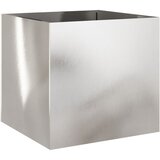 Furnova Cvetlično korito srebrno 49x47x46 cm nerjaveče jeklo, (21920444) | Shoptok.si