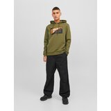 Jack & Jones muški duks sa kapuljačom 12242480 maslinasti | ePonuda.com