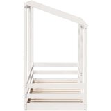  Dječji krevet s krovom bijeli 75 x 190 cm od masivne borovine | shoptok.hr