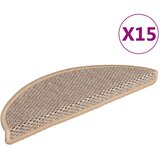  Samoljepljivi otirači za stepenice 15 kom 56x17x3 cm svjetlobež | shoptok.hr