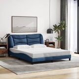 Furnova Posteljni okvir brez vzmetnice moder 160x200 cm blago, (21937845) Cene