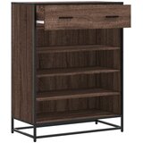 Ormarić za cipele smeđi hrast Konstruirano drvo i metal | shoptok.hr