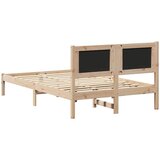  Krevetni okvir s tapiciranim uzglavljem Sivo-smeđa 120 x 200 cm | shoptok.hr