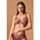 Astratex Zgornji del kopalk Maia Glitter Brown Cene