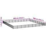  Kavez za pse crni 81 m² čelični | shoptok.hr