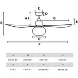 Faro 34362WT-11L-stropni ventilator OUTWOOD L 1xE27/15W braon/crna prečnik 150 cm WT IP44+DO | Eponuda.com
