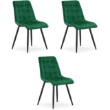  SPLIT stolica - zeleni baršun / crne noge x 3 | shoptok.hr