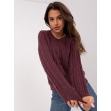Wool Fashion Italia Sweater-AT-SW-2346-2.99P-Dark Purple | shoptok.hr