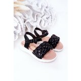 Boto Children's Braided Sandals Black Adella | ePonuda.com