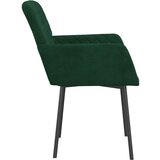  Jedilna stola 2 kosa temno zelen žamet, (20699571) | Shoptok.si