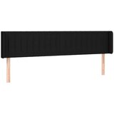  Uzglavlje s ušima crno 203x16x78/88 cm od tkanine | shoptok.hr