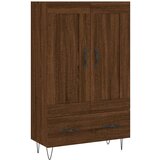 Maison Chic Visoka omara - Komoda - Predalnik rjavi hrast 69,5x31x115 inženirski les, (21720689) | Shoptok.si
