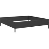  Povišena vrtna gredica crna 100 x 100 x 26 cm od čelika | shoptok.hr