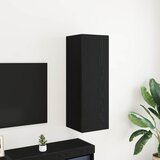 TV Kabinet za Zid Zidne Crni hrast 30,5 x 30 x 90 cm | shoptok.hr