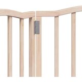 vidaXL Vrata za pse zložljiva 3 paneli 150 cm topolovina | Shoptok.si