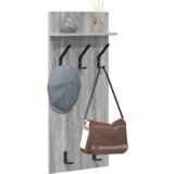  Vješalica za kapute na zidu Sivi hrast sonoma 90 x 40 x 10 cm | shoptok.hr