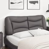  Jastuk za uzglavlje Hvar sivi 140 cm od umjetne kože | shoptok.hr