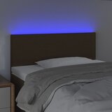  LED uzglavlje tamnosmeđe 100x5x78/88 cm od tkanine | shoptok.hr