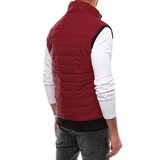 DStreet Kamizelka męska pikowana bordowa | Shoptok.si
