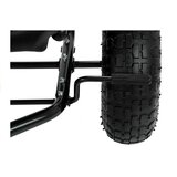  Go-Kart na pedale A-15 s pumpanim kotačima - crni | shoptok.hr