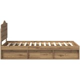  Konstrukcija postelje Oreh 100 x 200 cm Masivno borovo les, (5000102540) | Shoptok.si