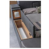 Hanah home Podloga za krevet Sunline Smart, 250 x 100 x 290 cm, Antracit | Eponuda.ba