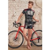 NEK moška majica na zadrgo z rdečimi vložki (črna) - M | Shoptok.si