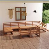 Vrtna sedežna garnitura 9-delna trdna borovina, (20969287) Cene