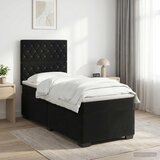  Boxspring krevet s madracem Crna 100 x 200 cm Baršun | shoptok.hr